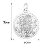Pt950 Platinum Pi Xiu Wealth Coin Pendant